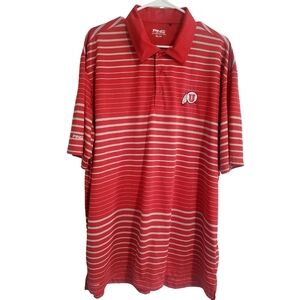 PING Polo Shirt Mens XXL Collared Golf Top Utah Utes 2XL Performance Pullover